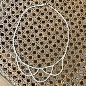 Antique Silver 3 tier necklace made in Italy